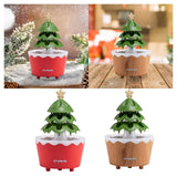 Christmas Tree Humidifier Christmas Gift 250 ml for Bedroom Living Room Home Red