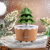 Christmas Tree Humidifier Christmas Gift 250 ml for Bedroom Living Room Home Brown