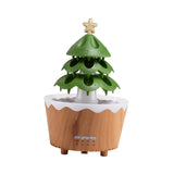 Christmas Tree Essential Oil Diffuser Aroma Diffuser for Bedroom Office Home Brown