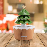 Christmas Tree Essential Oil Diffuser Aroma Diffuser for Bedroom Office Home Brown