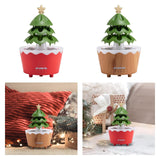 Christmas Tree Humidifier Christmas Gift Aroma Diffuser for Living Room Yoga Red