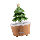 Christmas Tree Humidifier Christmas Gift Aroma Diffuser for Living Room Yoga Brown