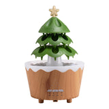 Christmas Tree Humidifier Christmas Gift Aroma Diffuser for Living Room Yoga Brown