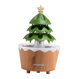 Christmas Tree Humidifier Christmas Gift Aroma Diffuser for Living Room Yoga Brown