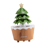 Christmas Tree Humidifier Christmas Gift Aroma Diffuser for Living Room Yoga Brown