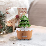 Christmas Tree Humidifier Christmas Gift Aroma Diffuser for Living Room Yoga Brown