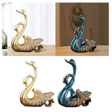 Wine Bottle Holder Modern Swan Sculpture for Creative Home Wine Lovers Gifts Gold