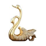 Wine Bottle Holder Modern Swan Sculpture for Creative Home Wine Lovers Gifts Gold