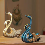 Wine Bottle Holder Modern Swan Sculpture for Creative Home Wine Lovers Gifts Gold