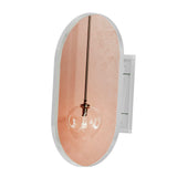 20x34 Inch Oval Recessed Medicine Cabinet, Metal Bathroom Wall