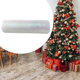 Christmas Poly Mesh Ribbon Metallic Foil Roll for Wreath DIY Home Decoration