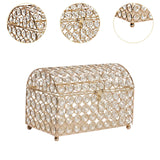 Maxbell Jewelry Box Ornament Cosmetic Organizer Box Decor Trinket Organizer Box Clear ball decor