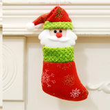 Santa Claus Christmas Stocking Christmas Decoration for Family Holiday Walls