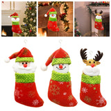 Santa Claus Christmas Stocking Christmas Decoration for Family Holiday Walls