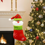 Santa Claus Christmas Stocking Christmas Decoration for Family Holiday Walls