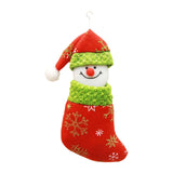 Snowman Christmas Stocking Cute Xmas Decor for Gift Wrapping Party Fireplace