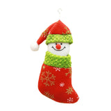 Snowman Christmas Stocking Cute Xmas Decor for Gift Wrapping Party Fireplace