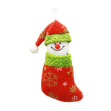 Snowman Christmas Stocking Cute Xmas Decor for Gift Wrapping Party Fireplace