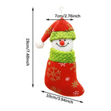 Snowman Christmas Stocking Cute Xmas Decor for Gift Wrapping Party Fireplace