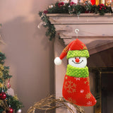 Snowman Christmas Stocking Cute Xmas Decor for Gift Wrapping Party Fireplace