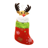 Elk Christmas Stocking Cute Doll Christmas Socks for Walls Bed Gift Wrapping