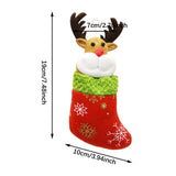 Elk Christmas Stocking Cute Doll Christmas Socks for Walls Bed Gift Wrapping