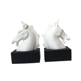 Half Body Horse Head Book Ends Home Decor for Office Living Room Heavy Books