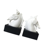 Half Body Horse Head Book Ends Home Decor for Office Living Room Heavy Books