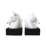 Half Body Horse Head Book Ends Home Decor for Office Living Room Heavy Books