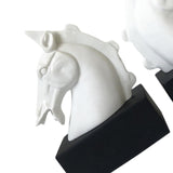 Half Body Horse Head Book Ends Home Decor for Office Living Room Heavy Books