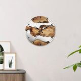 Wall Clock Quiet Housewarming Gift Hanging Clock for Kitchen Bathroom Indoor Style A