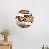 Wall Clock Quiet Housewarming Gift Hanging Clock for Kitchen Bathroom Indoor Style A