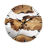 Wall Clock Quiet Housewarming Gift Hanging Clock for Kitchen Bathroom Indoor Style A