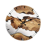 Wall Clock Quiet Housewarming Gift Hanging Clock for Kitchen Bathroom Indoor Style A