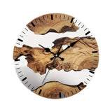 Wall Clock Quiet Housewarming Gift Hanging Clock for Kitchen Bathroom Indoor Style A