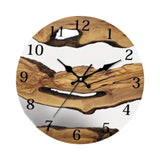 Wall Clock Quiet Housewarming Gift Hanging Clock for Kitchen Bathroom Indoor Style B