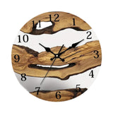 Wall Clock Quiet Housewarming Gift Hanging Clock for Kitchen Bathroom Indoor Style B