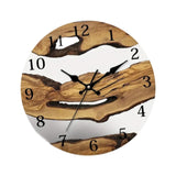 Wall Clock Quiet Housewarming Gift Hanging Clock for Kitchen Bathroom Indoor Style B