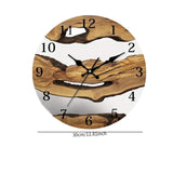 Wall Clock Quiet Housewarming Gift Hanging Clock for Kitchen Bathroom Indoor Style B