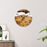 Wall Clock Quiet Housewarming Gift Hanging Clock for Kitchen Bathroom Indoor Style C