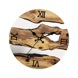 Wall Clock Quiet Housewarming Gift Hanging Clock for Kitchen Bathroom Indoor Style D