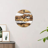 Wall Clock Quiet Housewarming Gift Hanging Clock for Kitchen Bathroom Indoor Style D