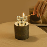 Candle Lid Cover Shade Sleeve Christmas Indoor Living Room Jar Candle Topper Bow H 4.5CM