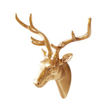 Deer Head Wall Hanging Ornament Gift Housewarming Collection Resin Sculpture Gold