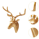 Deer Head Wall Hanging Ornament Gift Housewarming Collection Resin Sculpture Gold