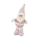 Xmas Figurine Stuffed Doll Table Ornament Gift Christmas Standing Plush Doll Santa Claus45x12x8cm