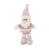 Xmas Figurine Stuffed Doll Table Ornament Gift Christmas Standing Plush Doll Santa Claus45x12x8cm