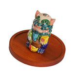 Incense Stick Burner Colorful Chinese Lion Figurine Incense Holder for Hotel