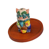 Incense Stick Burner Colorful Chinese Lion Figurine Incense Holder for Hotel