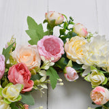 Garland for Front Door Party Spring Decorations Round 45 cm for Living Rooms